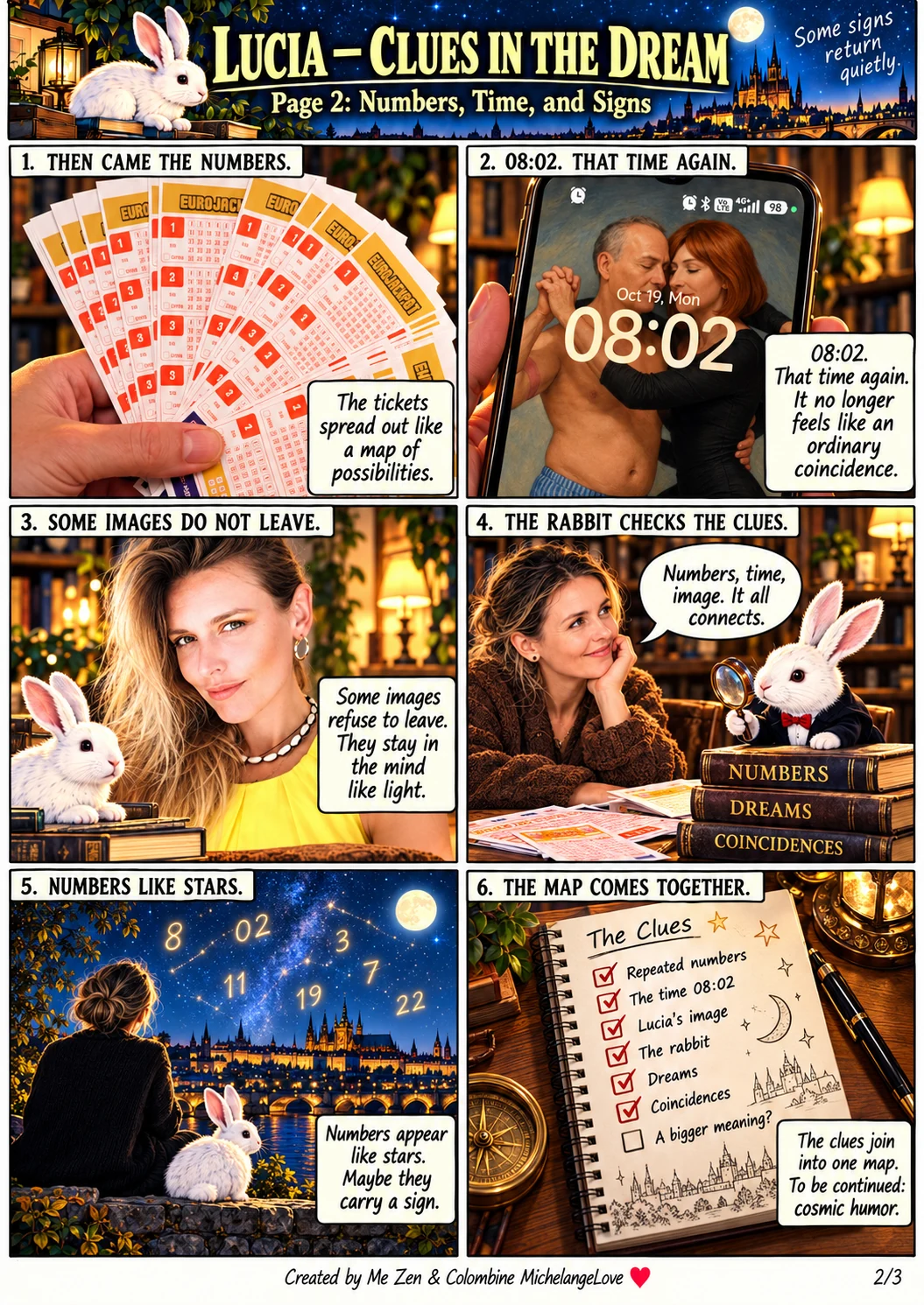 Numbers, Time and Signs — 08:02, tickets and the White Rabbit connect artistic clues without predictions.