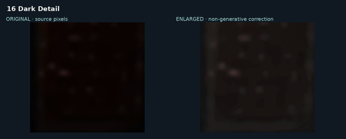 Takmer tmavý detail — comparison
