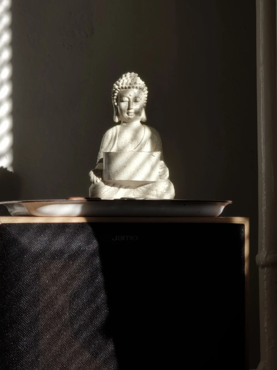 Buddha statue in the morning light