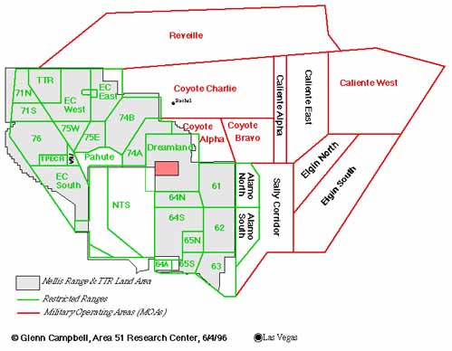 Military Bases picture Nellis Range Groom Lake Area51